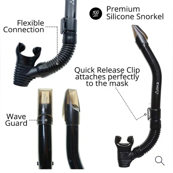Oceanways-HD Tempered Snorkel Mask - Picture 6 of 6